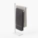 Relaxdays Handdoekenrek 78 x 33,5 x 14 cm (h x b x d), roestvrij staal, 2 beweegbare handdoekstangen, staande handdoekhouder, wit