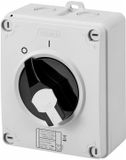 Gewiss SCHAKELAAR - HP - BESTURING - ISOLATIEMATERIAALBEHUIZING - 16A 2P - AFSLUITBARE ZWARTE DRAAIKNOP - IP66/67/69