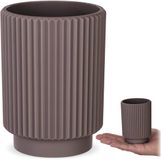 KADAX Tandenborstelbeker van polyresin, taupe