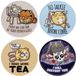 FaNaTtik Fuzzballs Sous-verre 4-Pack