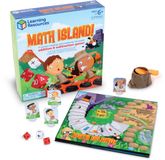 Learning Resources Wiskunde Eiland! Aanvulling en Aftrekken Spel 8-Stukken Set, Veelkleurig