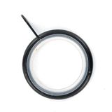 Merriway BH05502 Stille Gordijn Drapery Pole Rod Ring Vaste Oog Zwart Binnenafmeting 23mm, Set van 24 Stuk