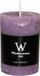 Wiedemann Bougie cylindrique/bougie pilier - bougie rustique - violet - 6 x 9 cm - 69 heures de combustion