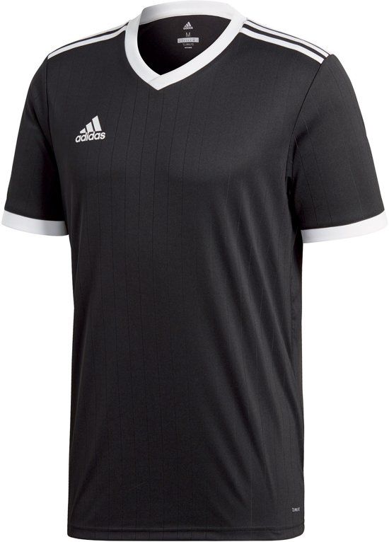 Adidas Tabela 18 SS Jersey Teamshirt Heren Sportshirt - Maat M - Zwart/Wit