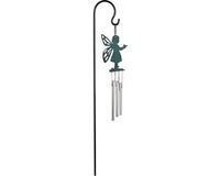 Art Bizniz Windgong Fee 45 Cm Staal Groen/zilver 3-delig
