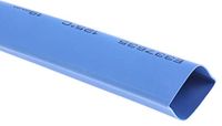 RS PRO Warmtekrimpkous, polyolefine, blauw, Ø 6,4 mm, krimpverhouding 2:1, lengte 8 m, rol van 8 meter