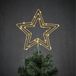 Luca lighting Kerstboom piek - ster - goud - LED verlichting - kunststof - 25 cm - kersttopper