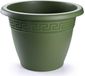 Plasticforte Plantenpot - donkergroen - 18x13 cm - bloempot - kunststof - rond