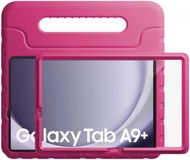 HappyCase Candy+ Kinder Hoes Geschikt voor Samsung Tab A11 Plus / Tab A9 Plus | Tablethoes met Ingebouwde Screenprotector | Kindvriendelijk | Beschermhoes | Handvat en Standaard | Kinderhoes | Roze