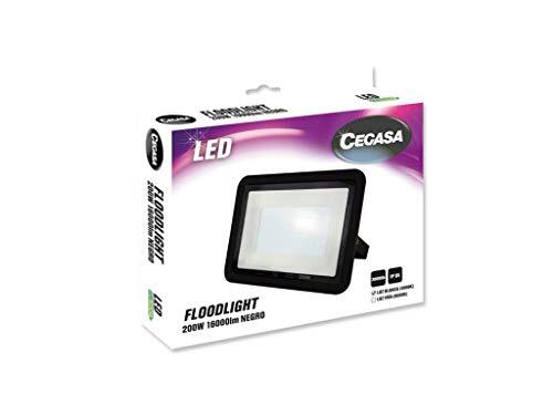 cegasa Floodlight LED zwart 200 W 16000 LM 4000 K standaard