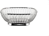 ALESSI Square Wire Fruitmand - 23 cm - Zilvergrijs