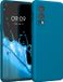 kwmobile hoesje geschikt voor OnePlus Nord 2 5G - Hoesje met siliconen coating - Smartphone case in Caribisch blauw