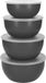 KitchenAid Mengkom met deksel, 4-delige set, Kunststof, Grijs