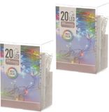 Merkloos / Sans marque Kerstverlichting - 6x - 2 meter - gekleurd - op batterij - indoor - Kerst lampjes