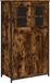 vidaXL Hoge kast 62x32x106,5 cm bewerkt hout gerookt eikenkleurig