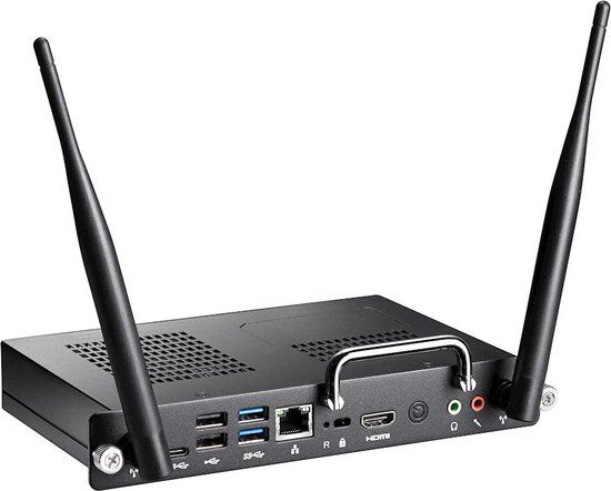 Optoma OPS2-i7 - Mini PC - Intel Core i7-8550U - 8GB RAM - 256GB SSD - Zwart