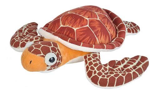 Wild Republic Loggerhead Sea Turtle - Bruin - Pluche - Knuffel