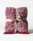 HEMA Plaid 150 X 130 Cm Boucle Rouge Bordeaux