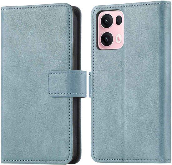 imoshion Hoesje - Geschikt voor Oppo Reno 13 Pro - Luxe Bookcase - Lichtblauw