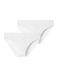 Schiesser Invisible Light slip dames wit effen 2-pack XL