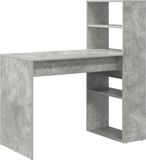 vidaXL Bureau Beton Grijs Houtvezel 113 x 54 x 120 cm