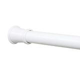 Zenna Home Spanning douchegordijnstang, wit, 66 tot 193 cm