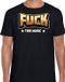 Bellatio Decorations Foute party t-shirt voor heren - Fuck this music - zwart - carnaval/themafeest XL