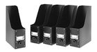 Whitmor 6551-372-5-BLK Organizer van kunststof, collectie magazijnen, 5 stuks, zwart