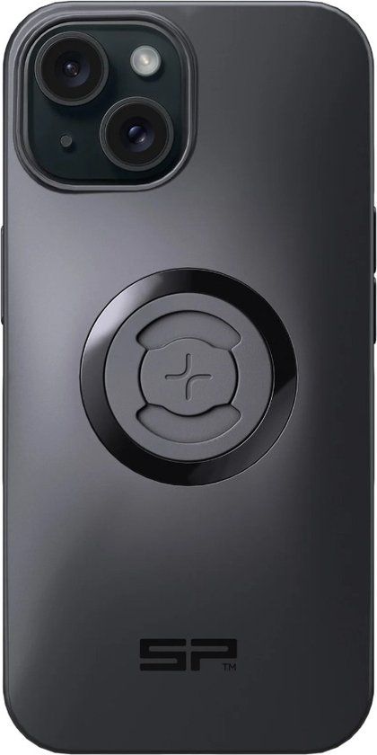SP Phone Case/ Telefoonhouder - Apple iPhone 15 - Zwart - Motor - Stuur