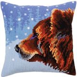 Collection d'Art Kussen borduurpakket Winter animals
