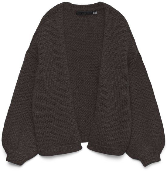 VERO MODA VMMAYBE LS OPEN CARDIGAN NOOS Dames Cardigans Bruin