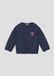 s.Oliver Sweatshirt à manches courtes et col rond pour enfants, bleu marine, taille 86