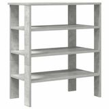 VidaXL Schoenenrek 61x32x70 cm bewerkt hout betongrijs