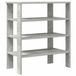 VidaXL Schoenenrek 61x32x70 cm bewerkt hout betongrijs