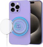 Techsuit Hoesje geschikt voor Apple iPhone 15 Pro Max - Soft Flex Silicone Back Cover - Geschikt voor MagSafe - Light Purple