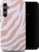 Selencia Vivid Backcover - Colorful Zebra Old Pink - Samsung Galaxy S23 FE