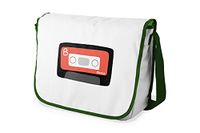Bonamaison Digitaal bedrukte Messenger schooltas met kaki riem voor meisjes en jongens, boodschappentassen voor scholieren, schoudertassen, grootte: 29x36 cm