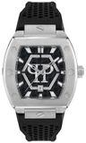 Philipp Plein The Hexagon Phantom PWPUA0524 Horloge - Siliconen - Zwart - Ø 43 mm