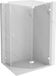 Mexen Lunar cabine de douche pentagonale pivotante droite 100 x 90 cm, transparent, blanc