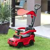 HOMCOM Rijdbare Schuifwagen PP 85,5x40,5x95cm Rood, zwart