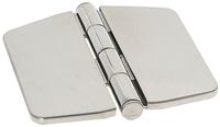 Marine Town Charnière en acier inoxydable avec cache pour boulon semi-encastré 74x75 mm Argent