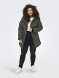 ONLY CARMAKOMA - CARMAASTRICHT SOFTSHELL PARKA WEH OTW - Meisjes - Gewatteerde jas - Polyester/Elastaan - Lang - Peat - M-46/48