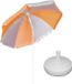 Merkloos Parasol - Oranje - Rond - Stokparasol - Nylon - Metaal - 140 cm - 120 cm - 140 cm - 120 cm - 19 mm