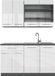 Vicco Fame-Line Cuisine une personne – 140 cm, WB anthracite blanc laqué/anthracite