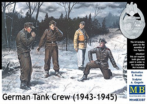 Masterbox 1:35 Schaal "1943-1945 Kit No 1" Duitse Tank Crew Construction Kit (Grijs)