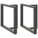VidaXL Eettafelpoten 2 st t-vormig 100x35x(72-73) cm staal antraciet