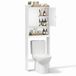 Songmics Smalle badkamerkast met deuren – wit