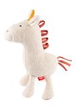 sigikid Natural Friends Knuffeldier, eenhoorn, puur plantaardig, van katoen en met kapokvulling, cadeau voor baby's en kinderen vanaf de geboorte