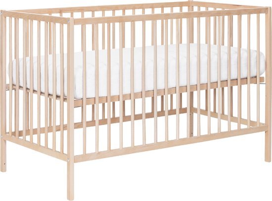 Puck Raw Babybed Beuken Natural 60 x 120 cm