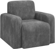vidaXL Fauteuil Lichtgrijs corduroy